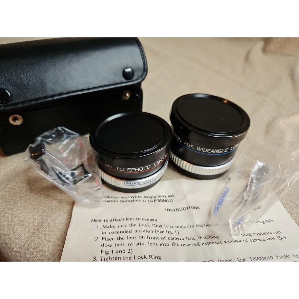 Vintage Camera & Lens Lot Canon Nikon Olympus Pentax Untested